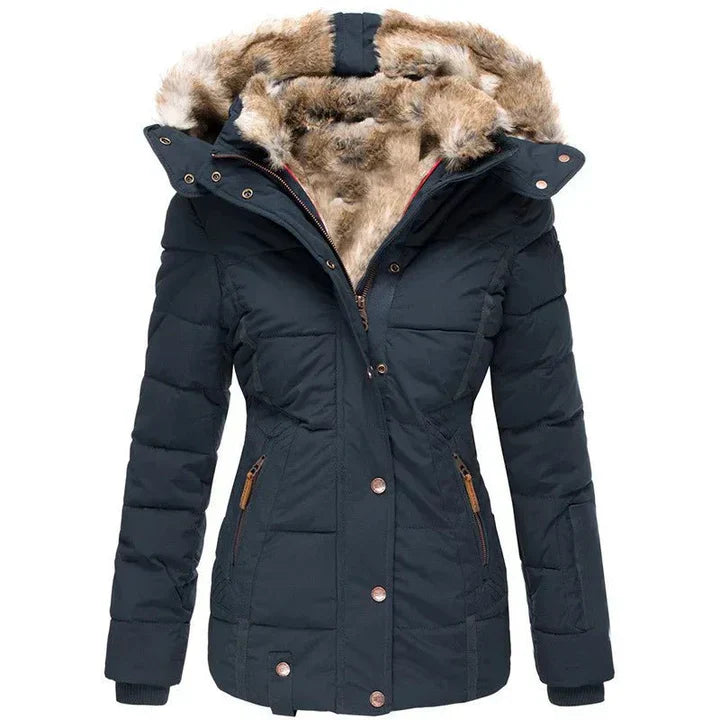 Sophie Warm Winter Coat with Fur Lining