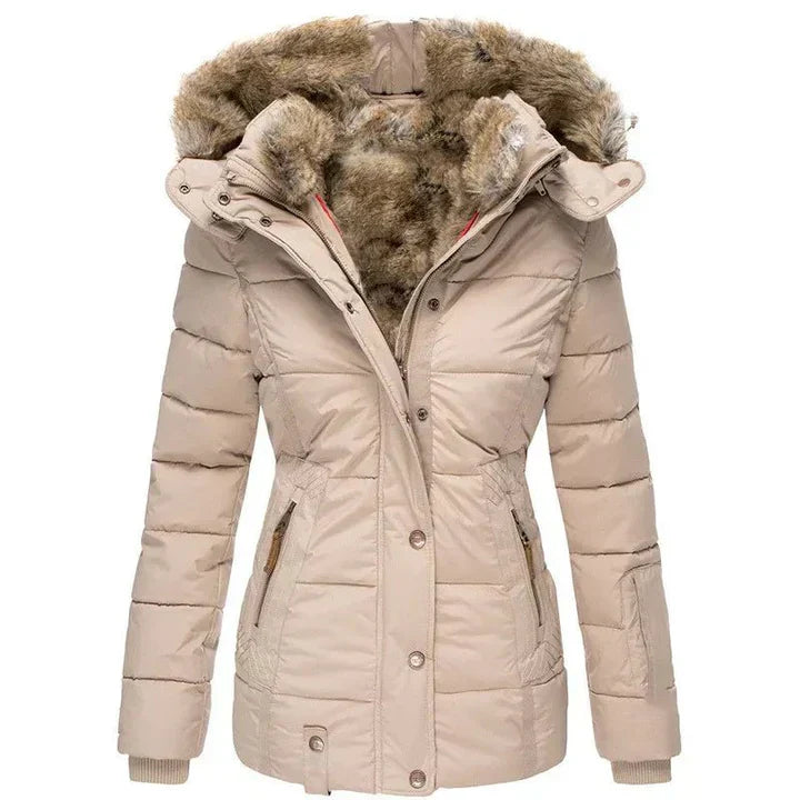 Sophie Warm Winter Coat with Fur Lining